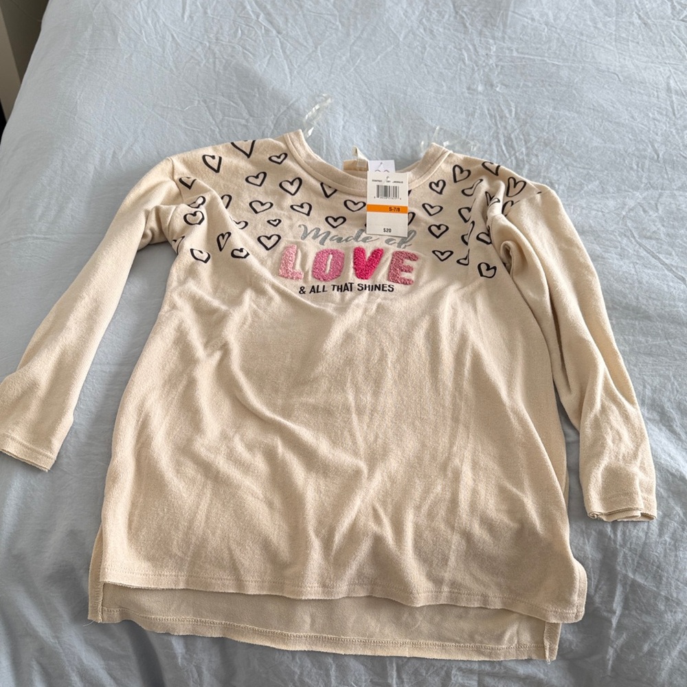 Self Esteem Cream Love Heart Sweatshirt